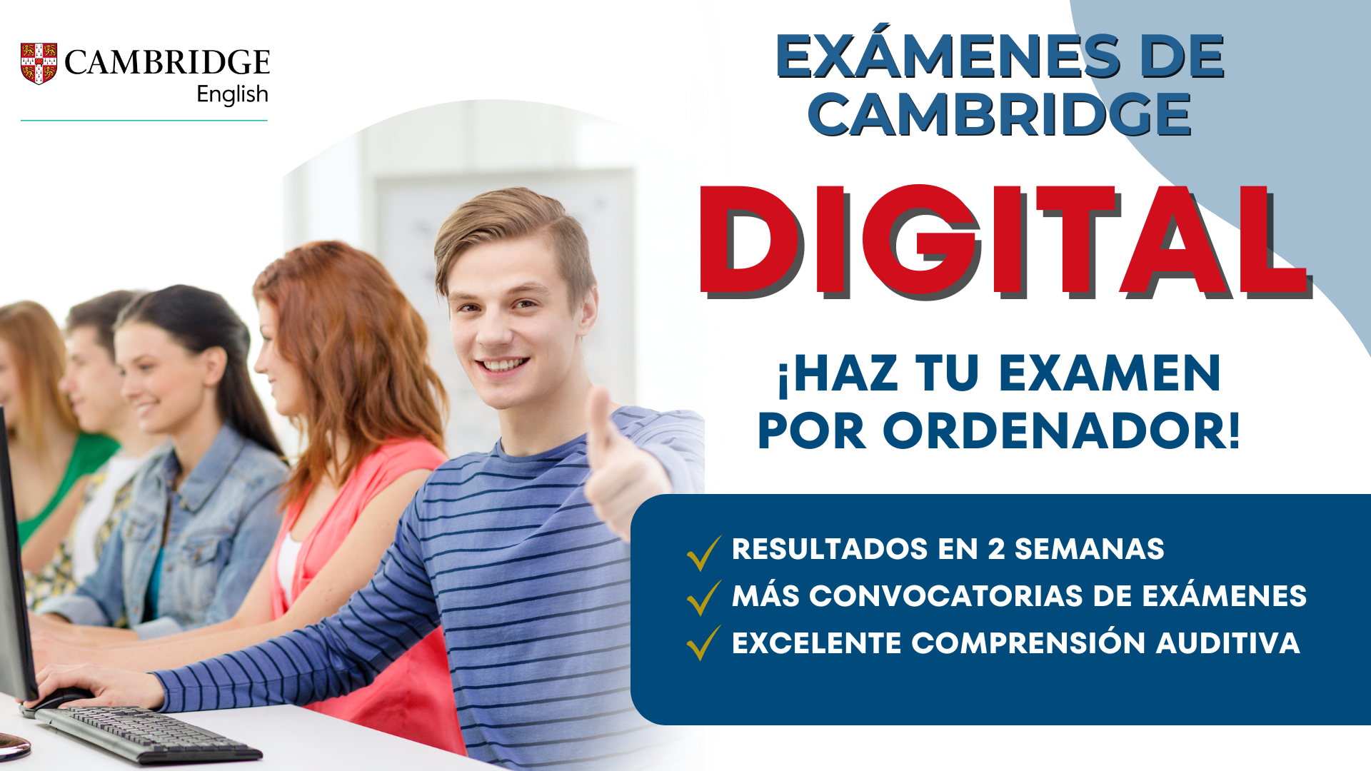 Exámenes de Cambridge por Ordenador